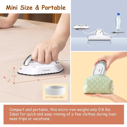 Portable Travel Iron-Ceramic, 300W