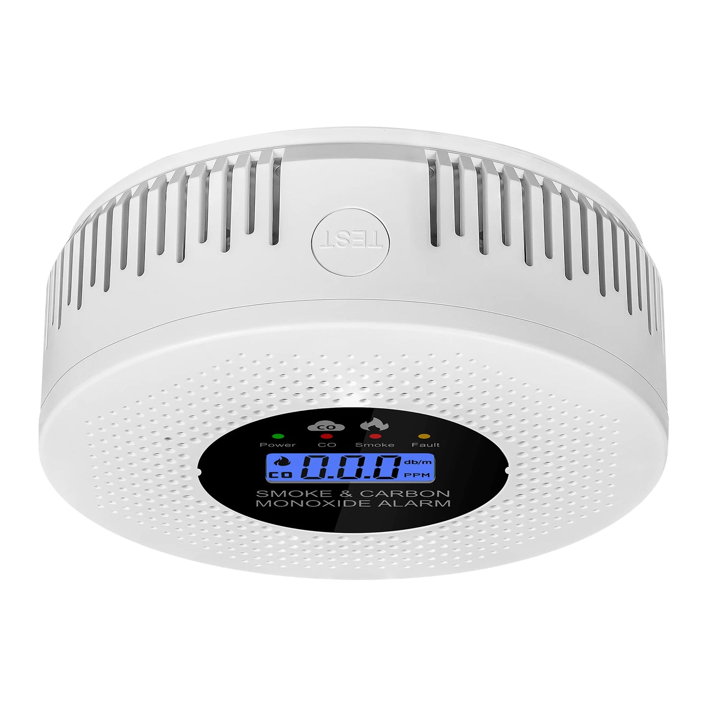 2 in 1 Smoke & CO Detector, LCD Display Home