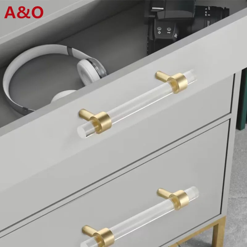 Drawer Handles & Acrylic Cabinet