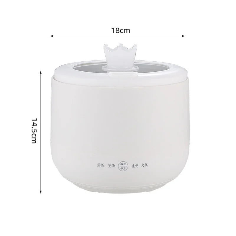 New 1.8 Small Rice Cooker Portable Multi-function Electric Cooker Non-stick Frying Pan Hot Pot 400W Travel Stew Pot Hot Pot 220V