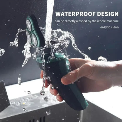 Electric Shaver-3 Head, USB Rechargeable Waterproof