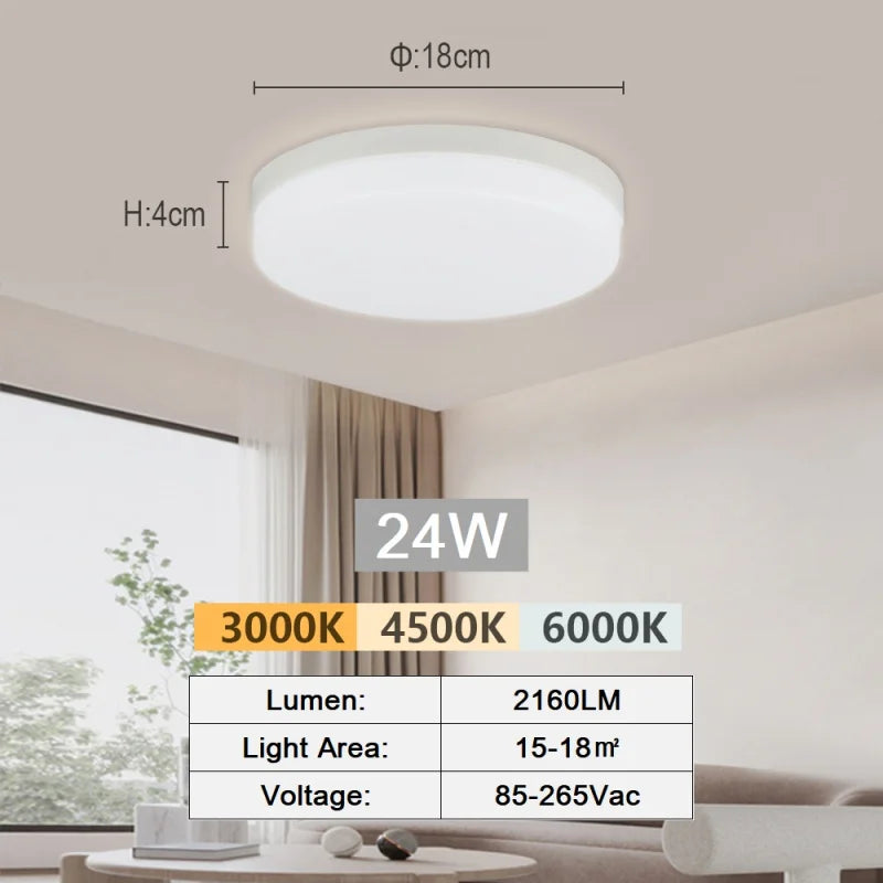 LED Ceiling Lamp 18-48W  Daylight Modern Home Lighting
