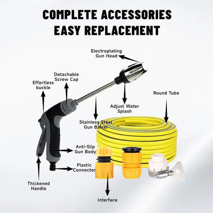 Washer High Pressure with 49ft Hose, Adjustable Spray