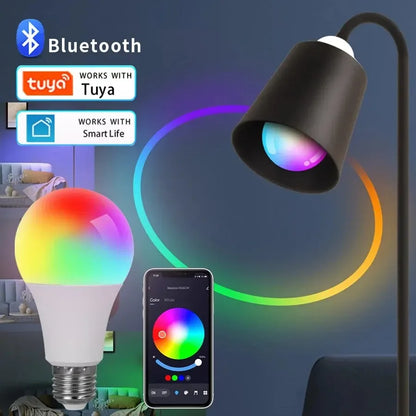 Smart Led Bulbs E27 Tuya Smart Life Bluetooth