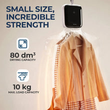ROUNY Portable Clothes Dryer, 400W Mini Dryer with Dry and Care Modes, 720min Timer, LED Touch Control for Travel and Dorm
