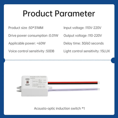 Sound Sensor Switch Module Detector Auto ON/Off