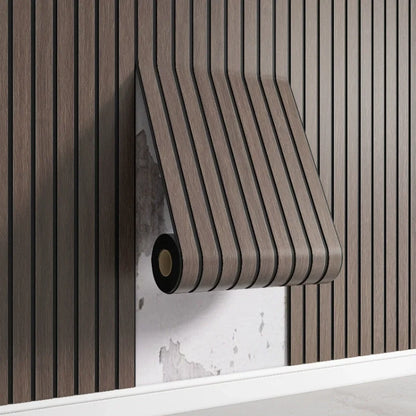 3D Wooden Grid Wall Panels - Peel and Stick