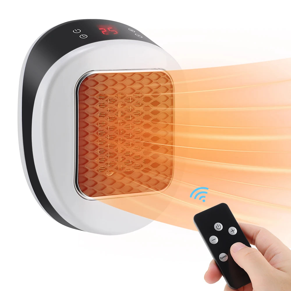 Portable Electric Heater with Timer Warmer Machine LED Display Fast Heating Room Heater Adjustable Thermostat for Home Office