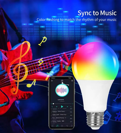 Smart Led Bulbs E27 Tuya Smart Life Bluetooth