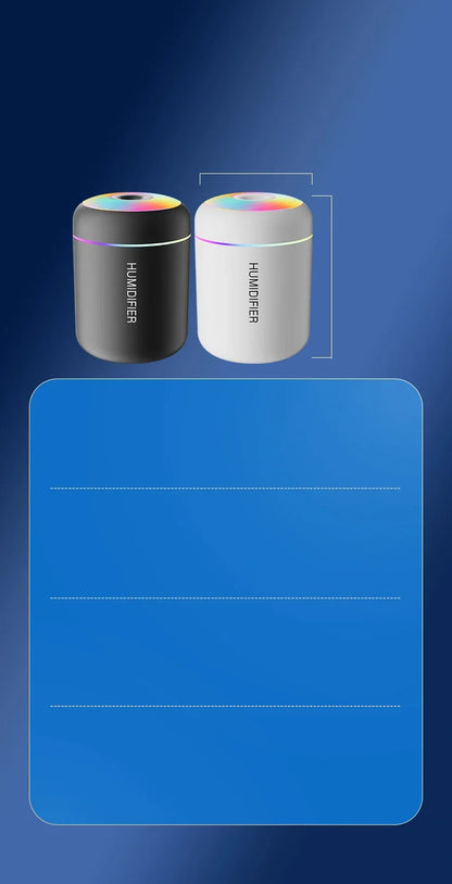 Mini Air Humidifier USB Electric 180ML Aroma Diffuser Essential Oil Purifier Aromatherapy Mist Maker Lights For Car Home Bedroom