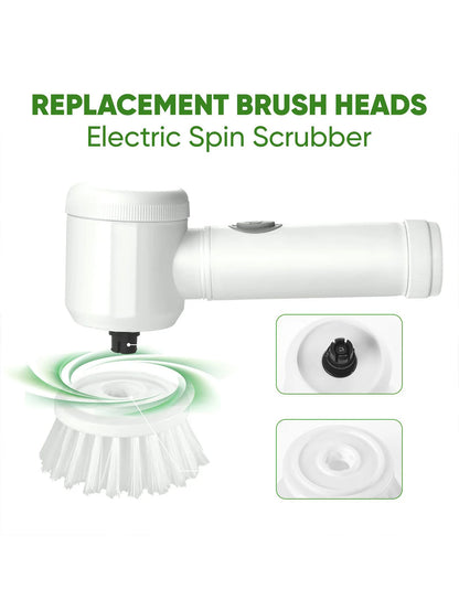 Electric Spin Scrubber Cordless – Electric Cleaner for Kitchen Bathroom Tile Grout Sink Shower, Shoe Cleaning Brush with 6 Repla