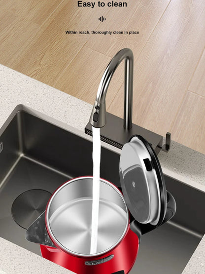 GELAIBO electric kettle mechanical temperature European-style fashion style design, large capacity 1.8 liters stainless steel li