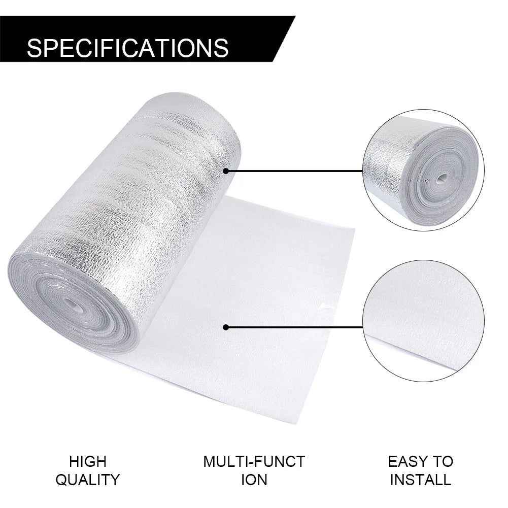 5m/10m Radiator Reflective Film Wall -Thermal Insulation Reflective Film -Aluminum Foil Roof