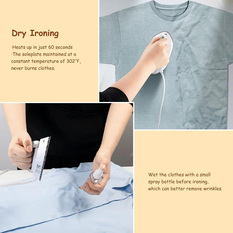 Portable Travel Iron-Ceramic, 300W