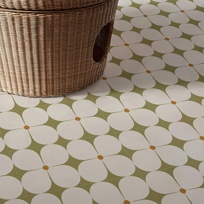 Peel and Stick Floor Tiles (6 pcs)- Waterproof Vinyl