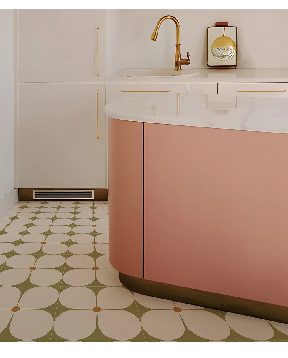 Peel and Stick Floor Tiles (6 pcs)- Waterproof Vinyl