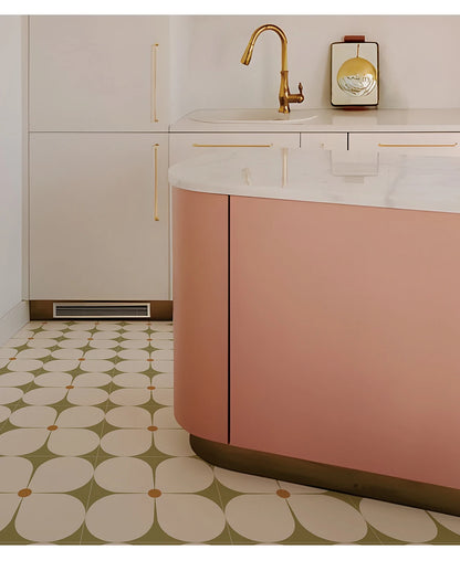 Peel and Stick Floor Tiles (6 pcs)- Waterproof Vinyl