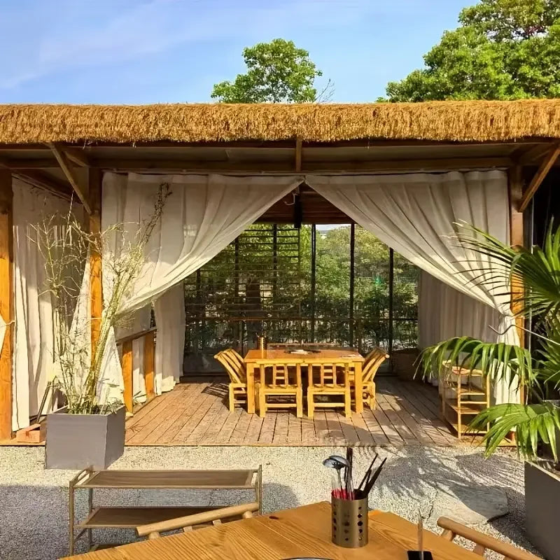 Thatch Roof Rolls for Outdoor Pavilion - Easy Install
