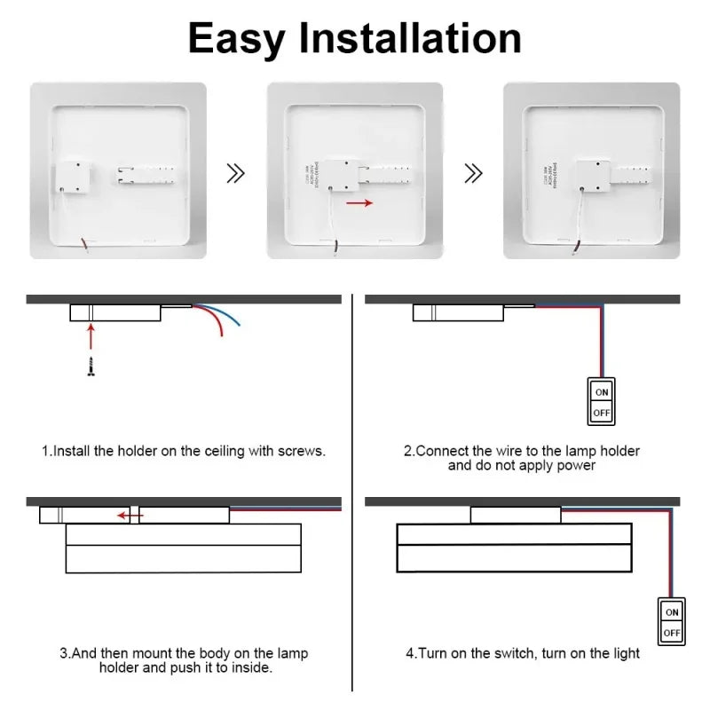 LED Ceiling Lamp 18-48W  Daylight Modern Home Lighting