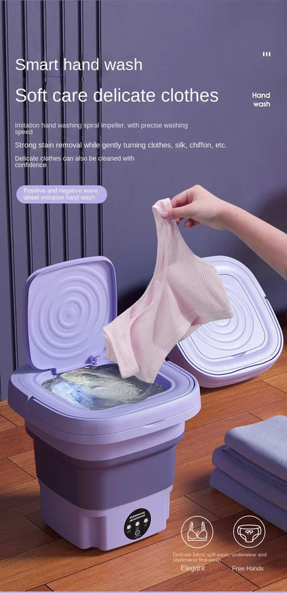 8L Mini Foldable Washing Machine Portable
