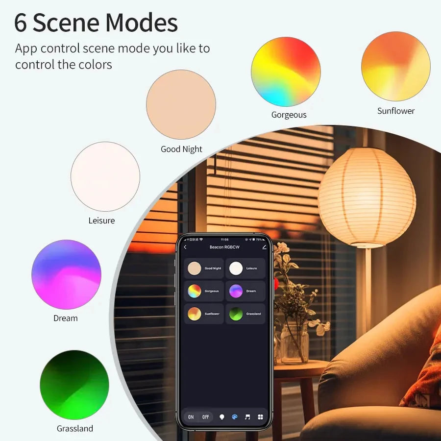 Smart Led Bulbs E27 Tuya Smart Life Bluetooth