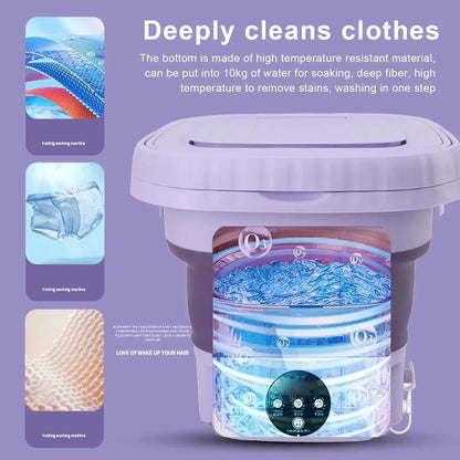 8L Mini Foldable Washing Machine Portable