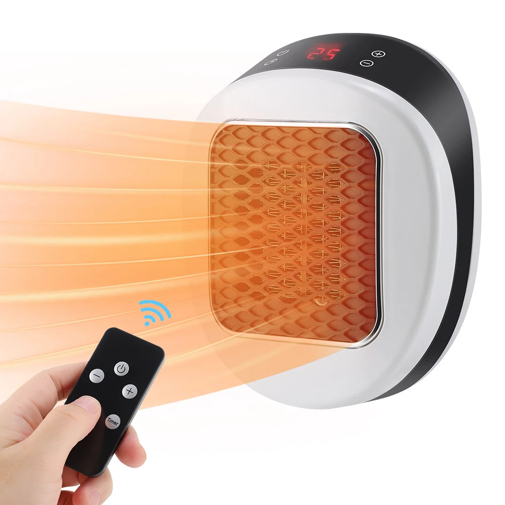 Portable Electric Heater with Timer Warmer Machine LED Display Fast Heating Room Heater Adjustable Thermostat for Home Office