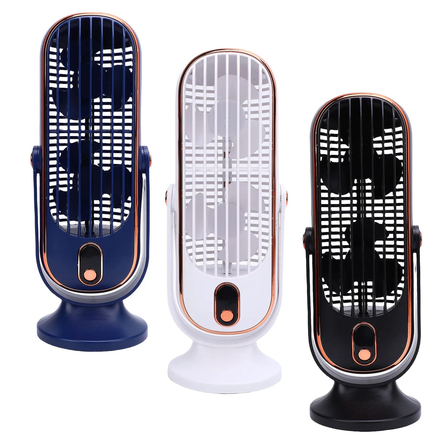 Desk Tower Fan 5 Speeds Brushless Motor USB Rechargeable Portable Desk Fan for Home  Kitchen Indoor Rechargeable Desk Fan