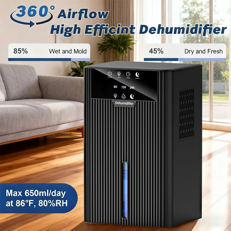 Portable Household Dehumidifier for Air Purification Moisture Removal Compact Drying Anti Humidity Dehumidification Tool