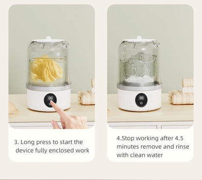 Mini Household Electric Washing Cup Underwear Socks Small Wireless Charging Washing Machine Pet clothes washing machine