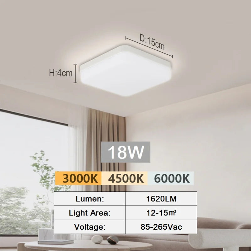 LED Ceiling Lamp 18-48W  Daylight Modern Home Lighting