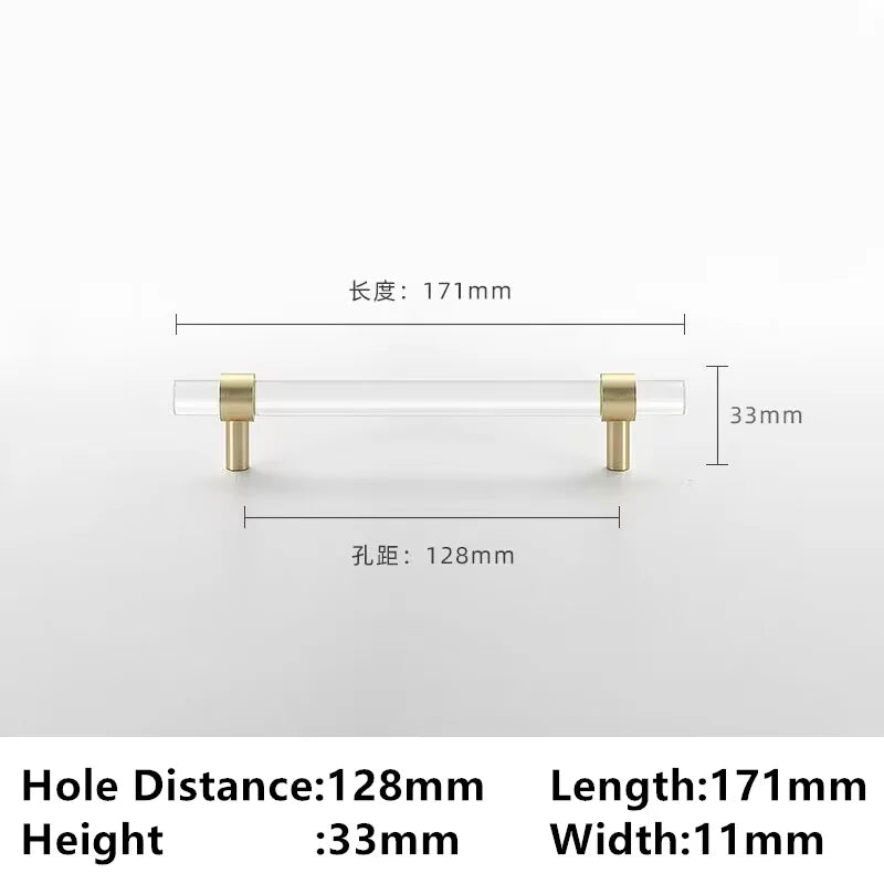 Drawer Handles & Acrylic Cabinet