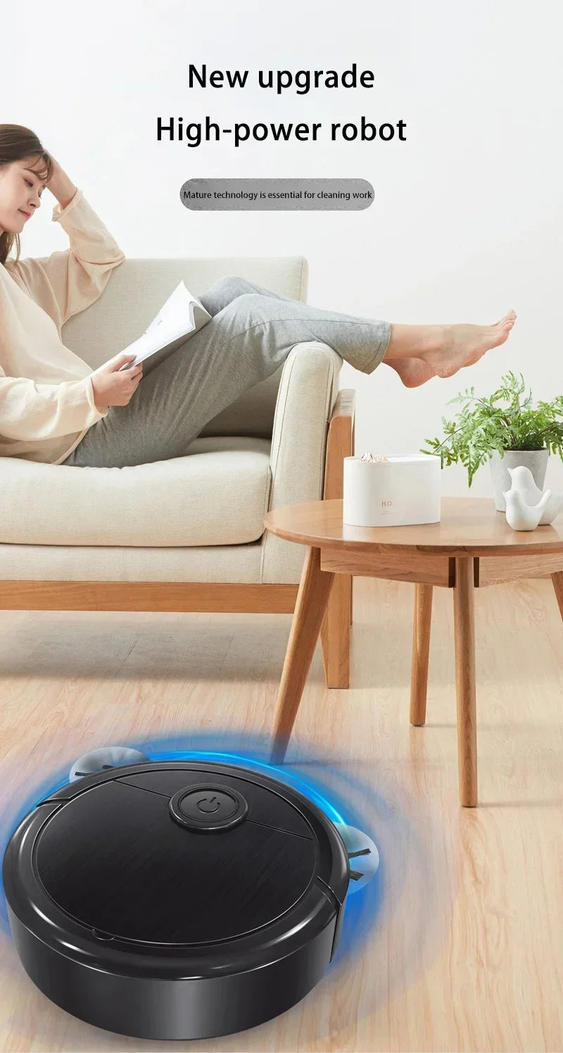 3-in-1 Intelligent Robot Vacuum Cleaner 6000Pa Strong Suction Sweep Mop Charge USB Laser Navigation Pet Hair Hard Floor 2026 New