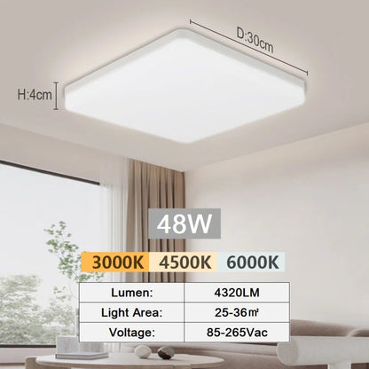 LED Ceiling Lamp 18-48W  Daylight Modern Home Lighting
