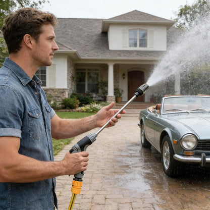 Washer High Pressure with 49ft Hose, Adjustable Spray