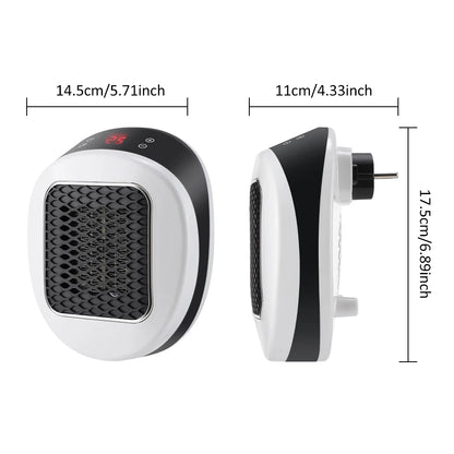 Portable Electric Heater with Timer Warmer Machine LED Display Fast Heating Room Heater Adjustable Thermostat for Home Office