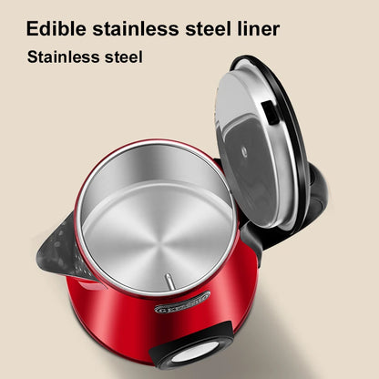 GELAIBO electric kettle mechanical temperature European-style fashion style design, large capacity 1.8 liters stainless steel li