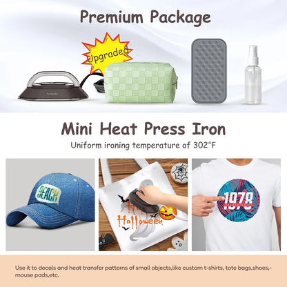 Portable Travel Iron-Ceramic, 300W