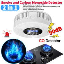 2 in 1 Smoke & CO Detector, LCD Display Home