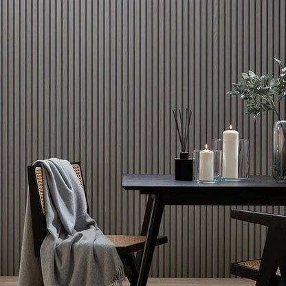 3D Wooden Grid Wall Panels - Peel and Stick