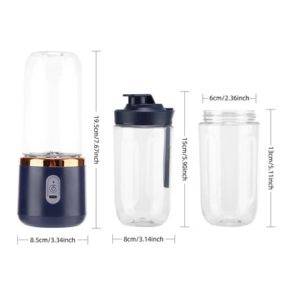 Multifunctional Electric Juicer 6 Blades Rechargeable Portable Fruit Juice Blender Lemon Orange Juicer Cup Machine For Kitchen