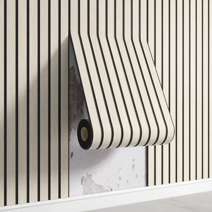 3D Wooden Grid Wall Panels - Peel and Stick