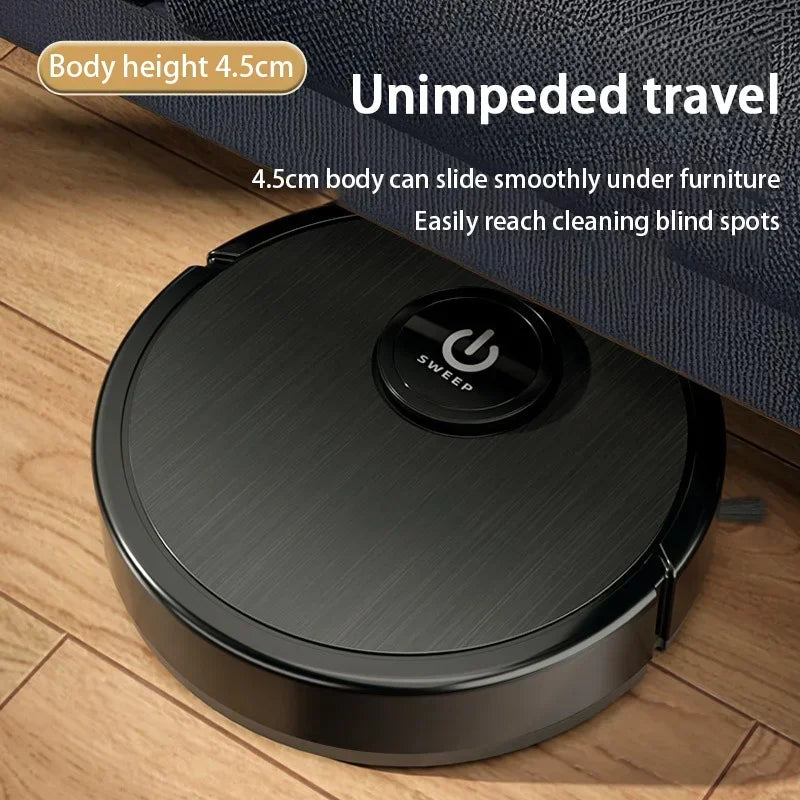 3-in-1 Intelligent Robot Vacuum Cleaner 6000Pa Strong Suction Sweep Mop Charge USB Laser Navigation Pet Hair Hard Floor 2026 New