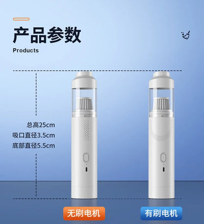 Portable Cordless Handheld Vacuum Cleaner Powerful Suction Car Dust Buster for Quick Cleaning Auto Interior Detailing Tool