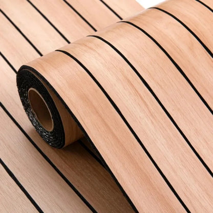 3D Wooden Grid Wall Panels - Peel and Stick