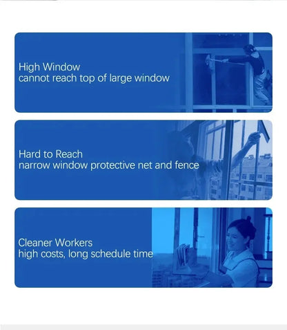 Window Cleaning Intelligent Robot Electric Glass Cleaner with Remote Control for Home High-Rise Balcony Windows window cleaner