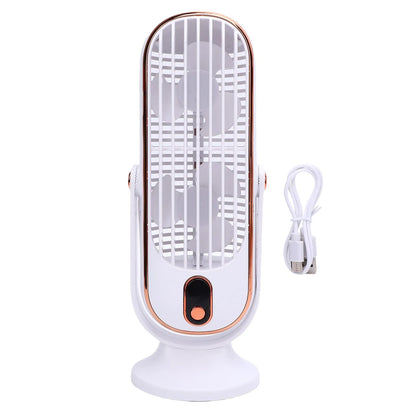 Desk Tower Fan 5 Speeds Brushless Motor USB Rechargeable Portable Desk Fan for Home  Kitchen Indoor Rechargeable Desk Fan