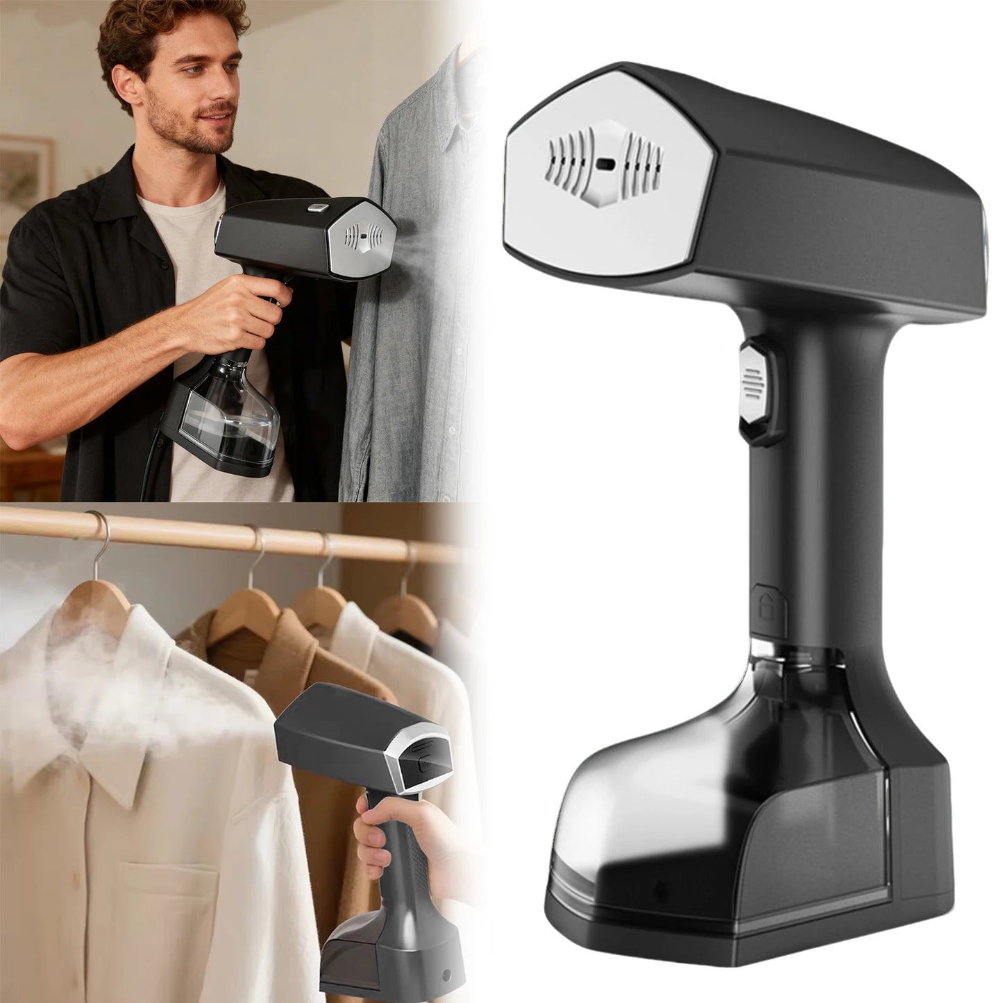 Clothes Steamer-Fast Heat-up 350ml Tank