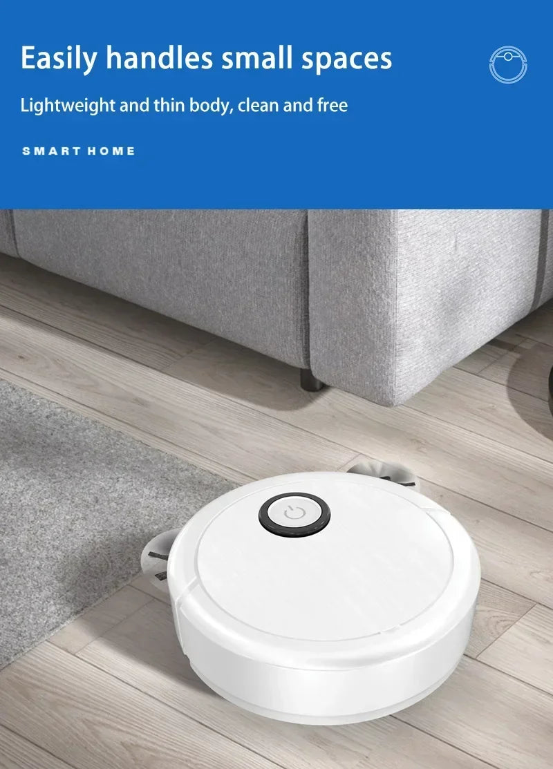 3-in-1 Intelligent Robot Vacuum Cleaner 6000Pa Strong Suction Sweep Mop Charge USB Laser Navigation Pet Hair Hard Floor 2026 New