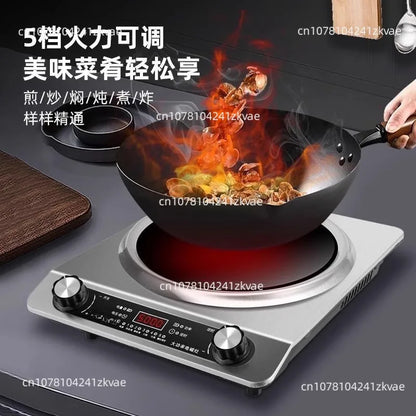 Concave induction cooker household 3500W power fire cooking non-radiation easy to clean multi-functional electromagnetic cooker